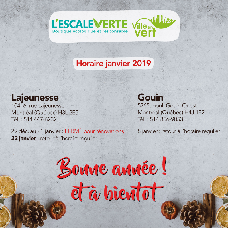 Horaire rénovations